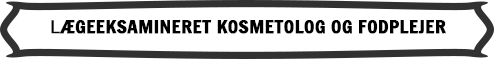 Logo: Lægeeksamineret kosmetolog og fodplejer